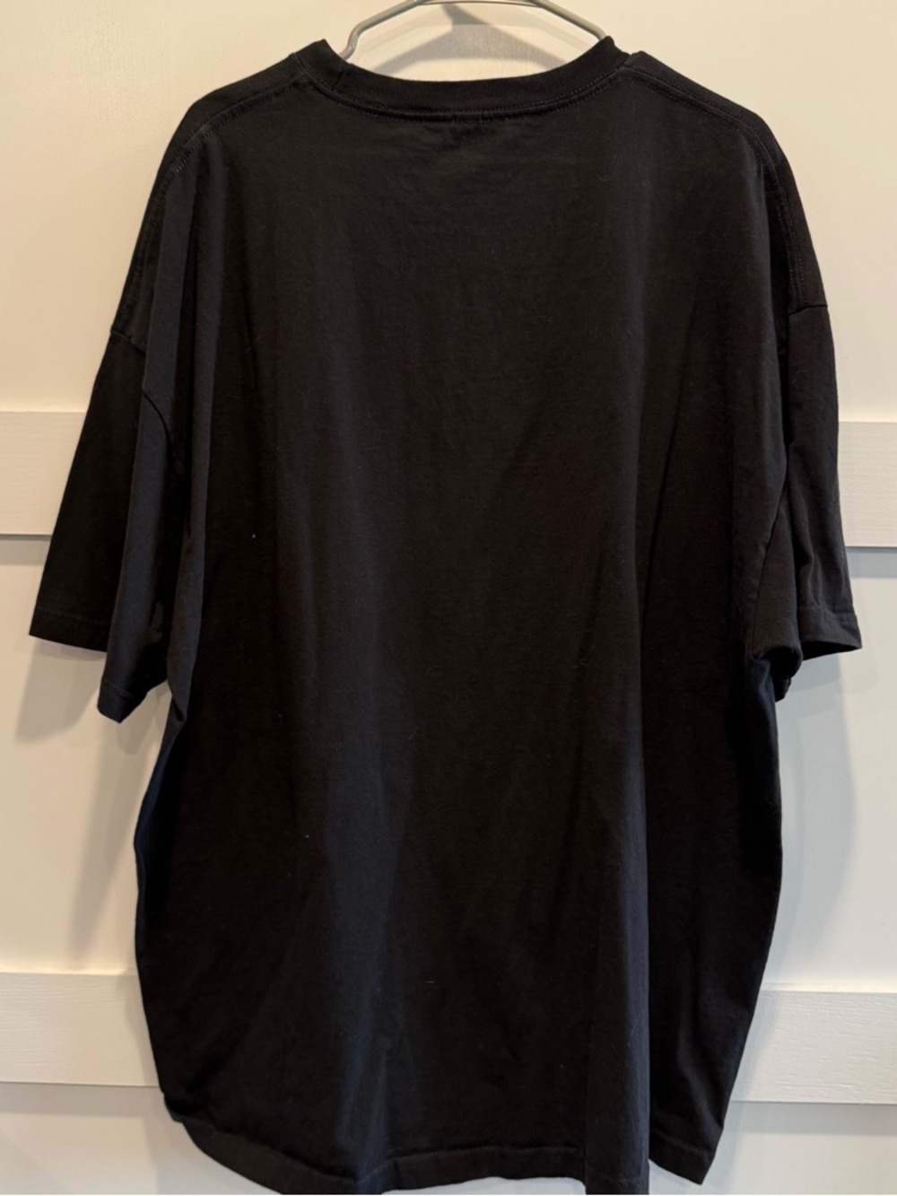 Black Short Sleeve Tee with Floral Bottle Graphic - Picture 6 of 6